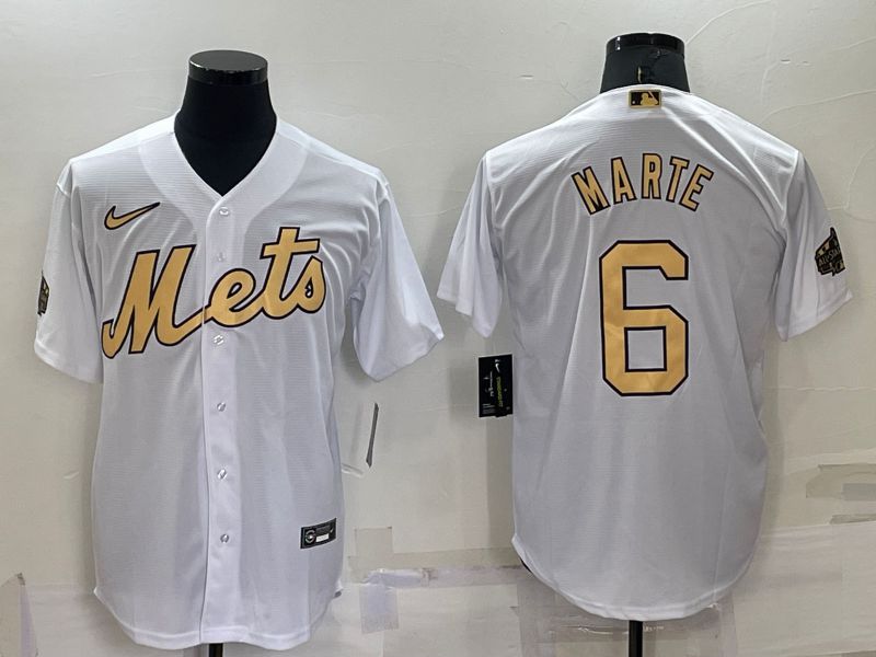 Men New York Mets #6 Marte White 2022 All Star Game Nike MLB Jerseys->new york mets->MLB Jersey